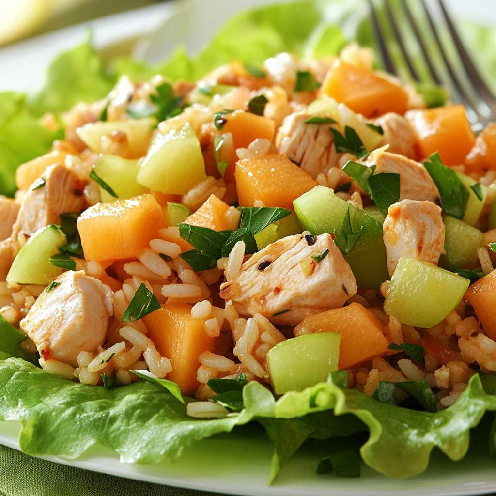 Chicken, Rice, and Fruit Salad recipe
