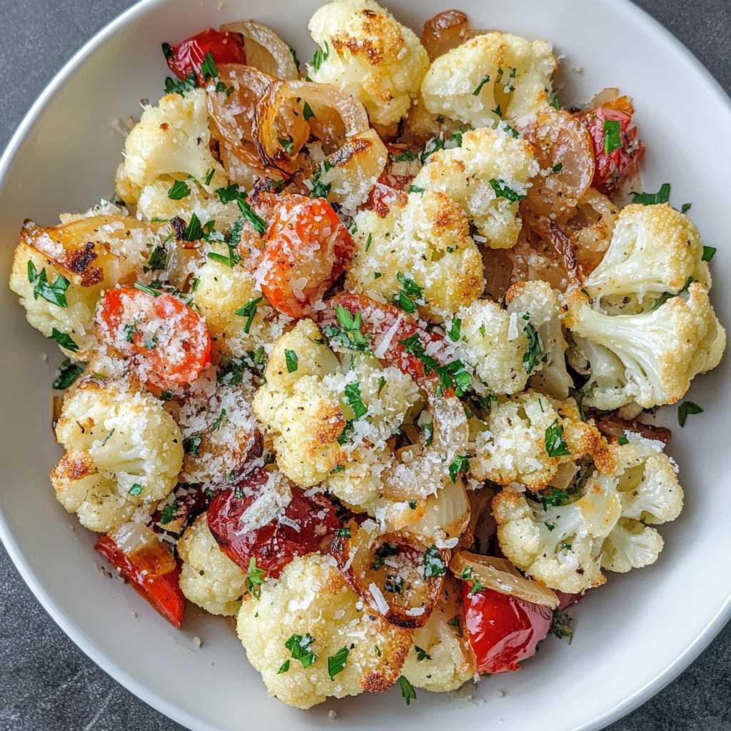 Stewed Cauliflower, Tomatoes, and Onions recipe