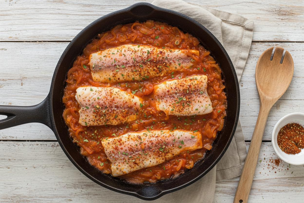 Spanish Baked Fish recipe