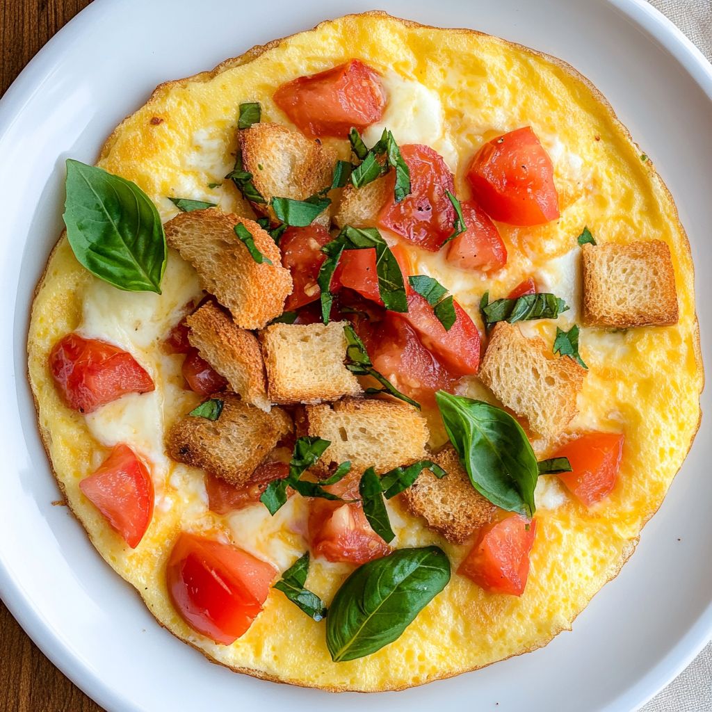 Tomato and Garlic Omelet recipe