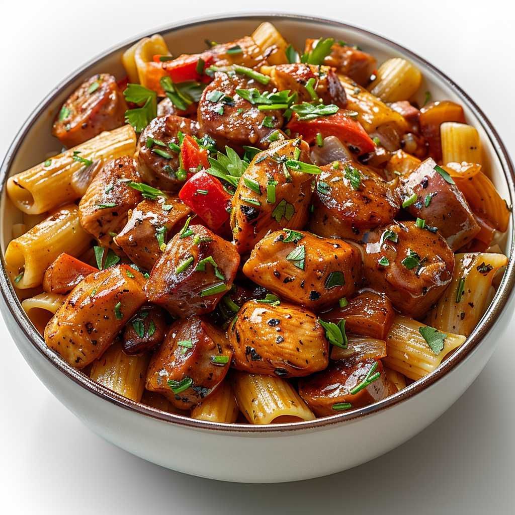 Andouille and Chicken Creole Pasta recipe