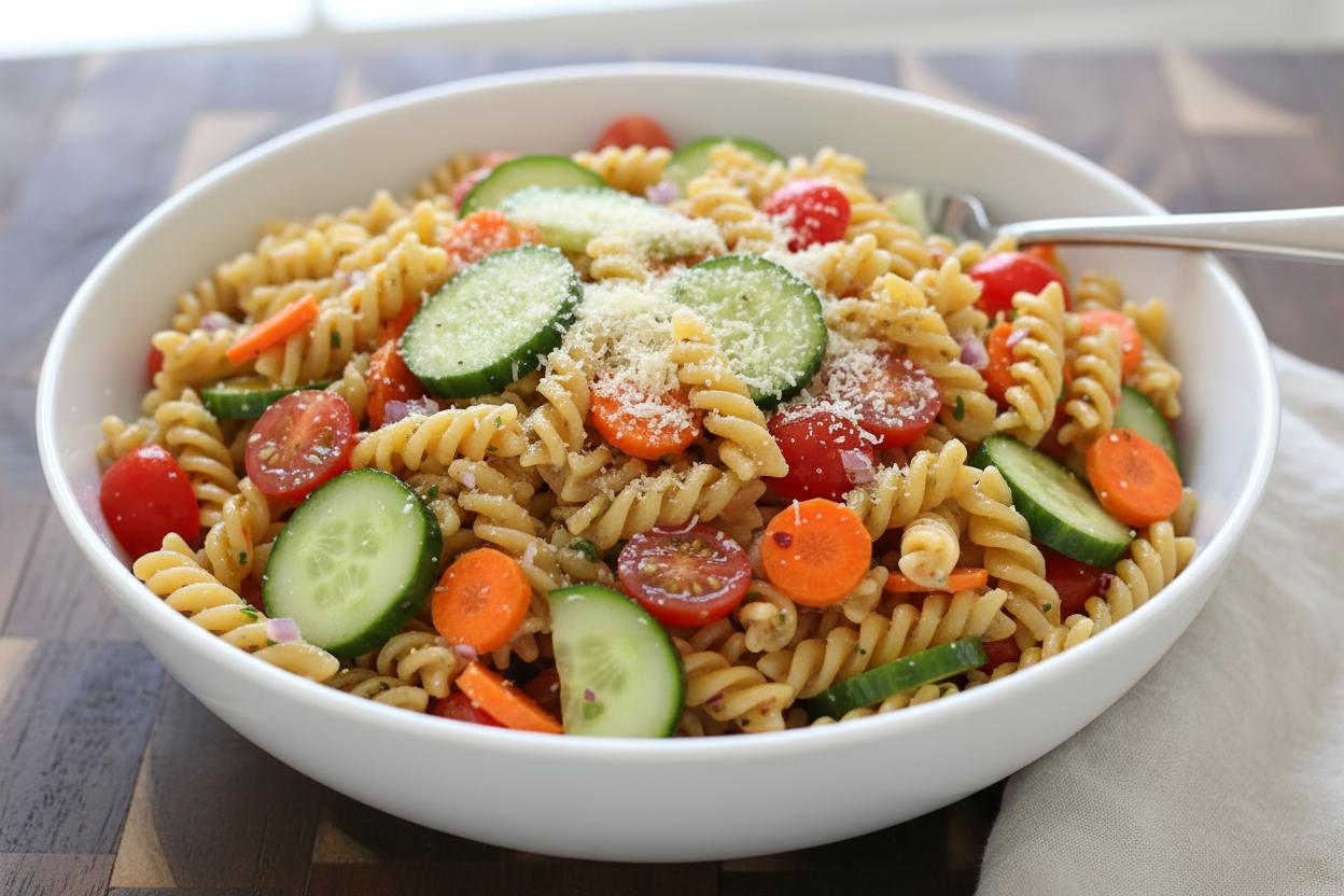 Zesty Pasta Primavera Salad recipe
