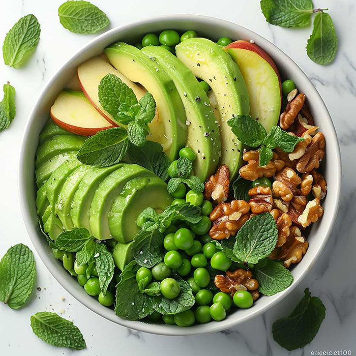 Avocado & Pea Mint Salad recipe