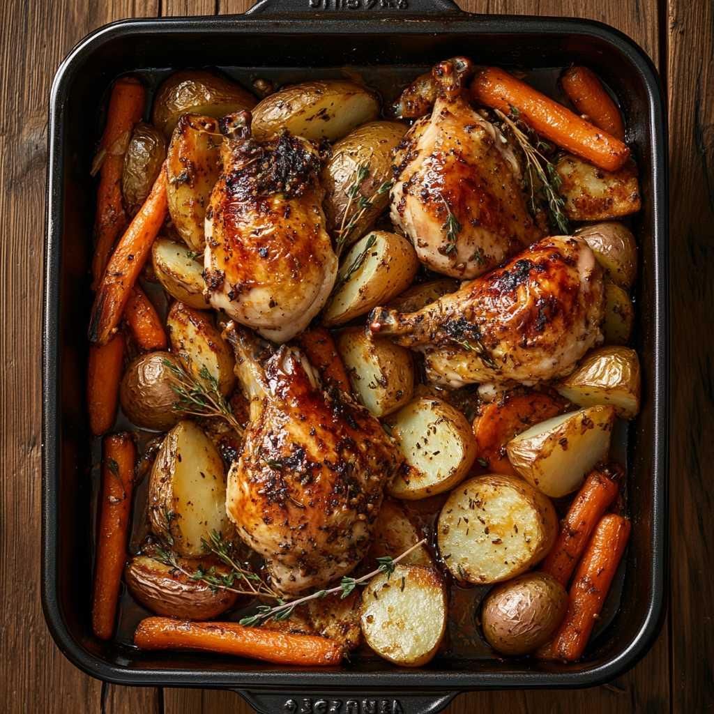 Baked Chicken with Vegetables recipe