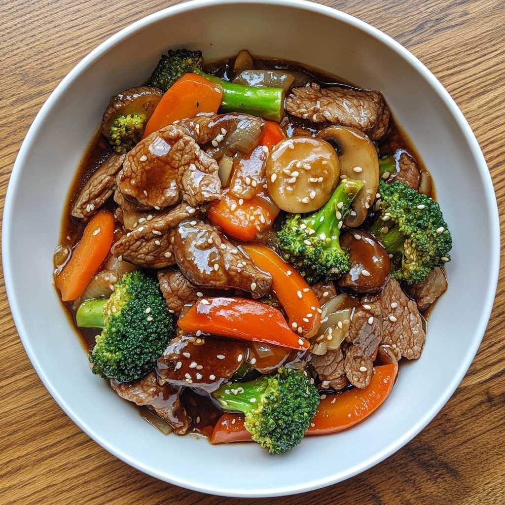 Stir Fry Vegetables and Beef recipe