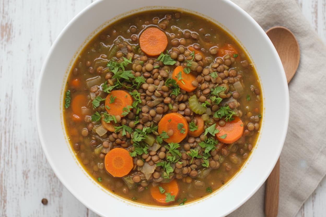 Slow Cooker Lentil Soup recipe