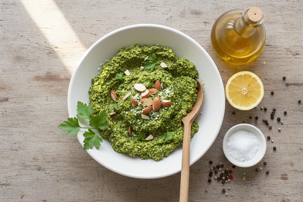 Parsley, Almond, and Lemon Pesto recipe