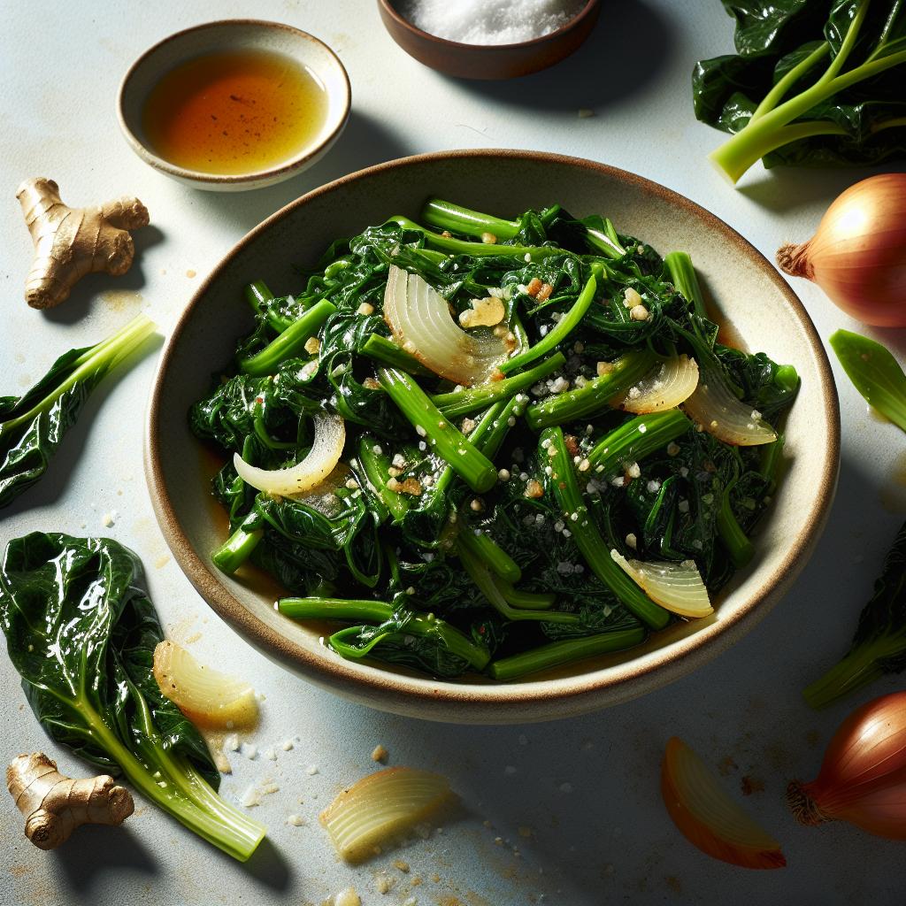 Sweet and Tangy Sauteed Collard Greens recipe