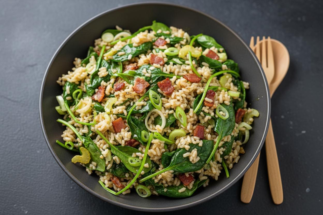 Spinach Rice Salad recipe