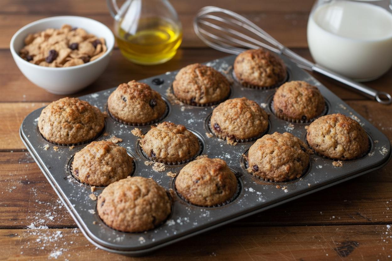 Bran Flake Raisin Muffins recipe