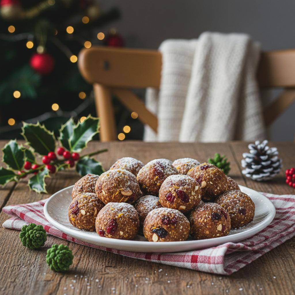 Christmas Warm Cinnamon Cranberry Almond Balls recipe
