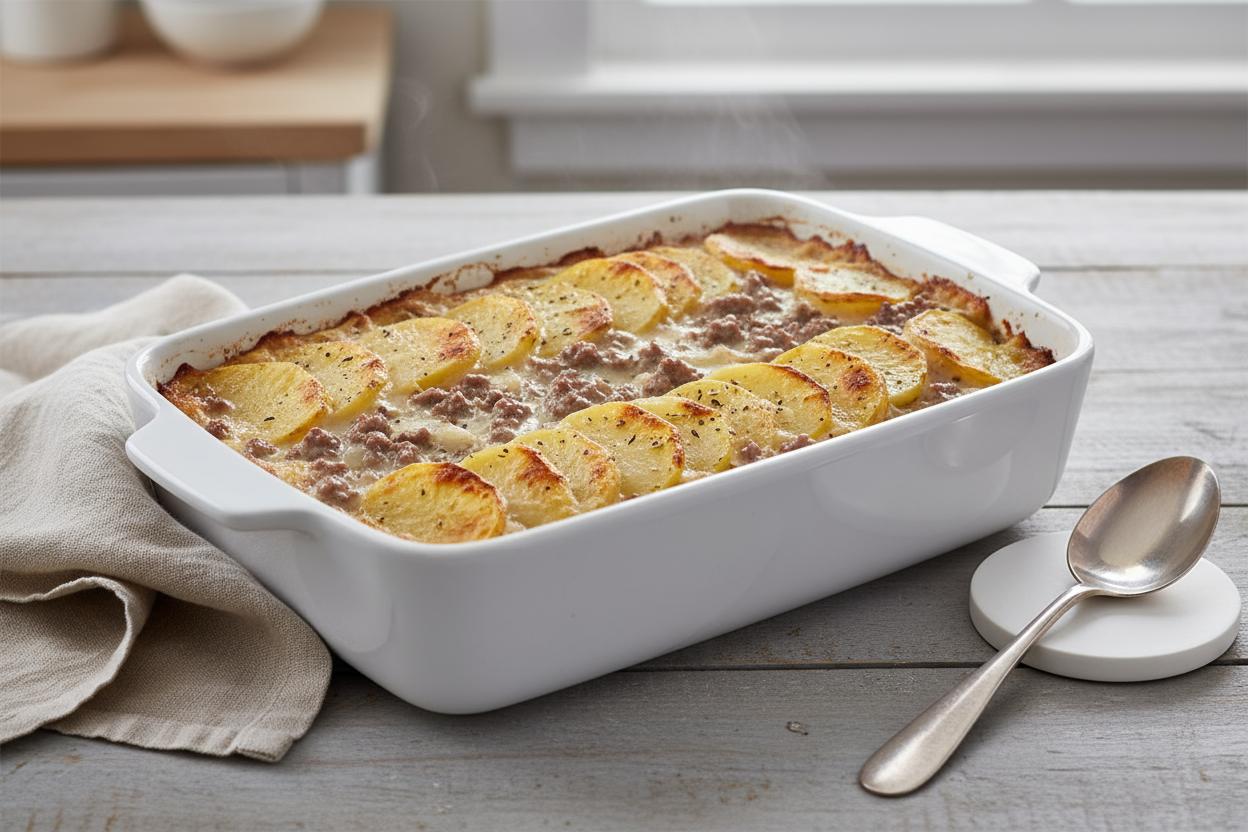 Potato Beef Casserole recipe