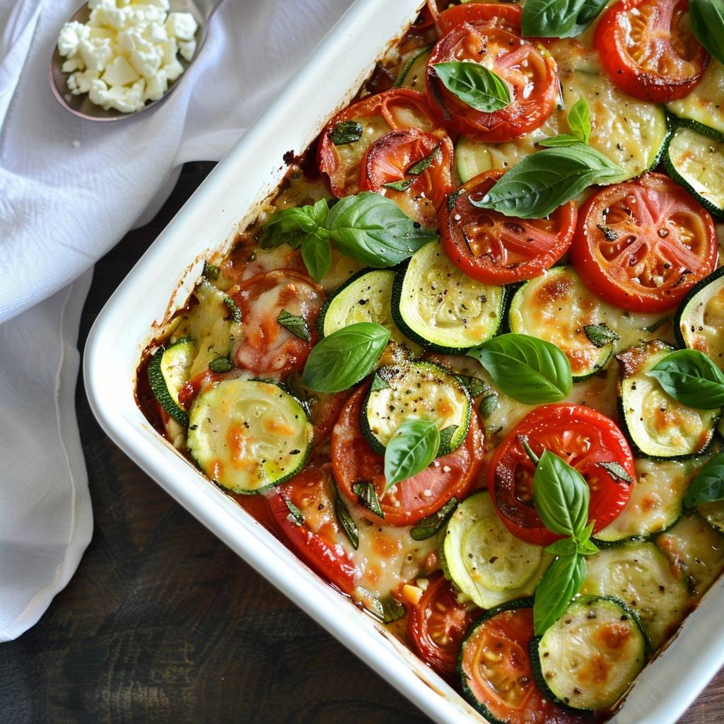 Zucchini, Tomato & Rice Frittata recipe