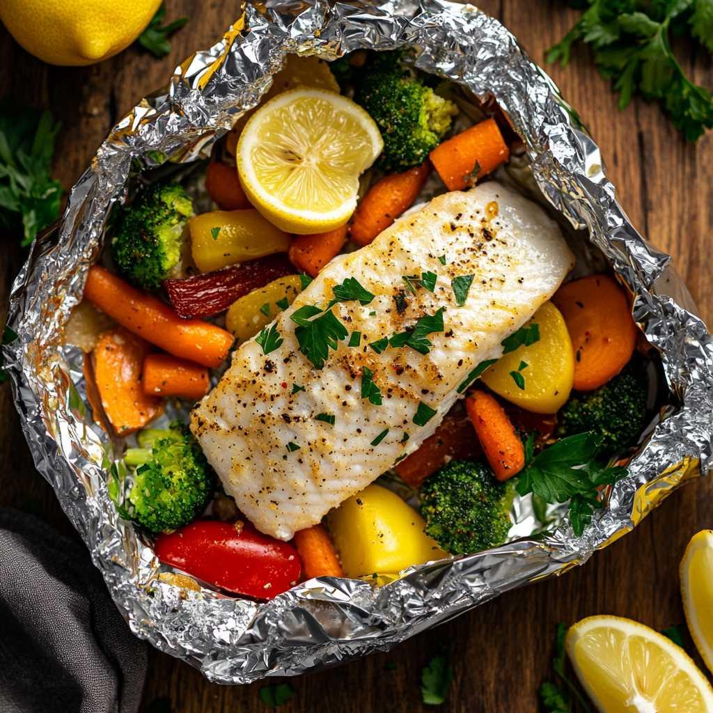 Baked Fish and Vegetables recipe