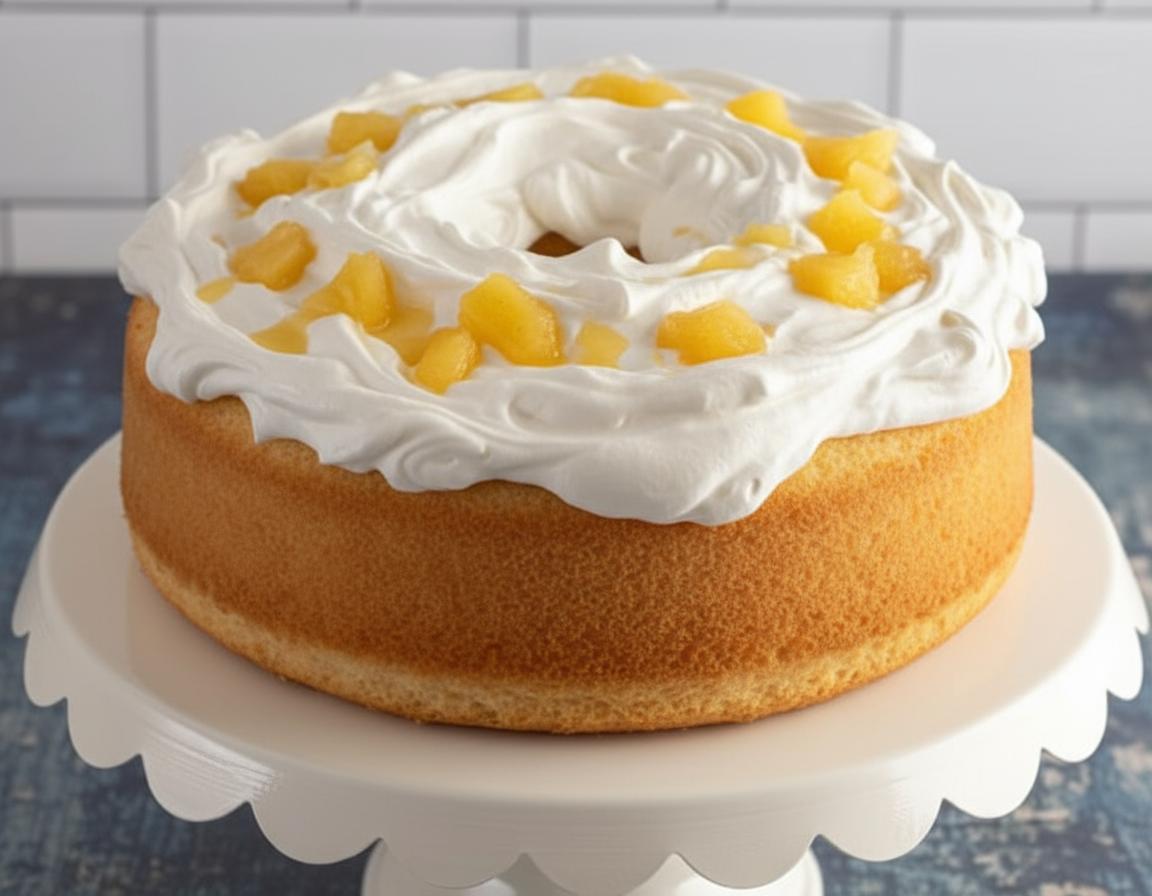 Pineapple Angel Food Cake recipe