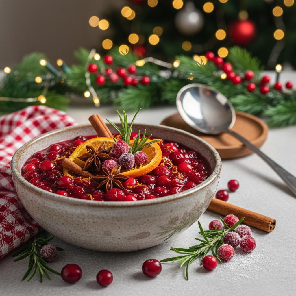 Festive Orange & Spice Cranberry Sauce recipe
