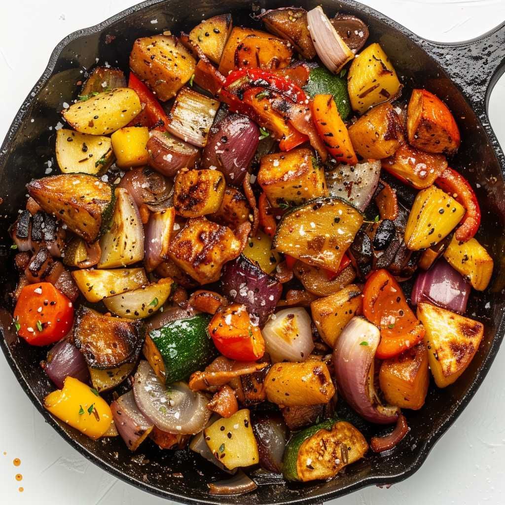 Arkansas Fried Veggie Skillet recipe