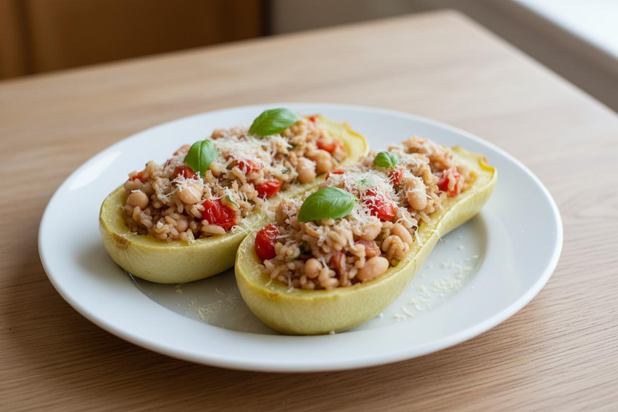 Stuffed Summer Squash recipe