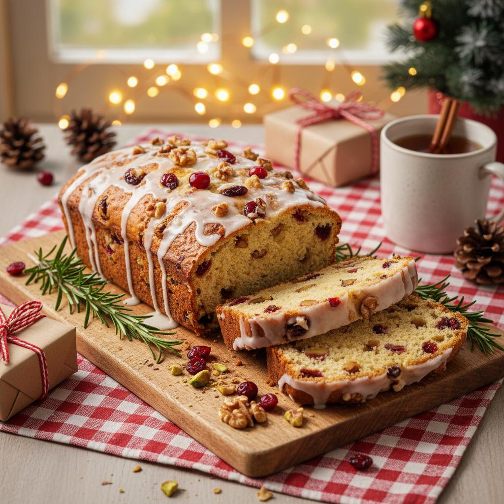 Healthy Christmas Cranberry Walnut Bread recipe
