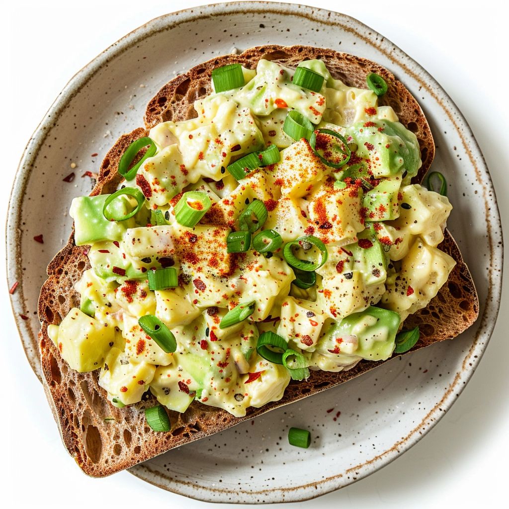 Egg-Style Avocado Salad Sandwiches recipe