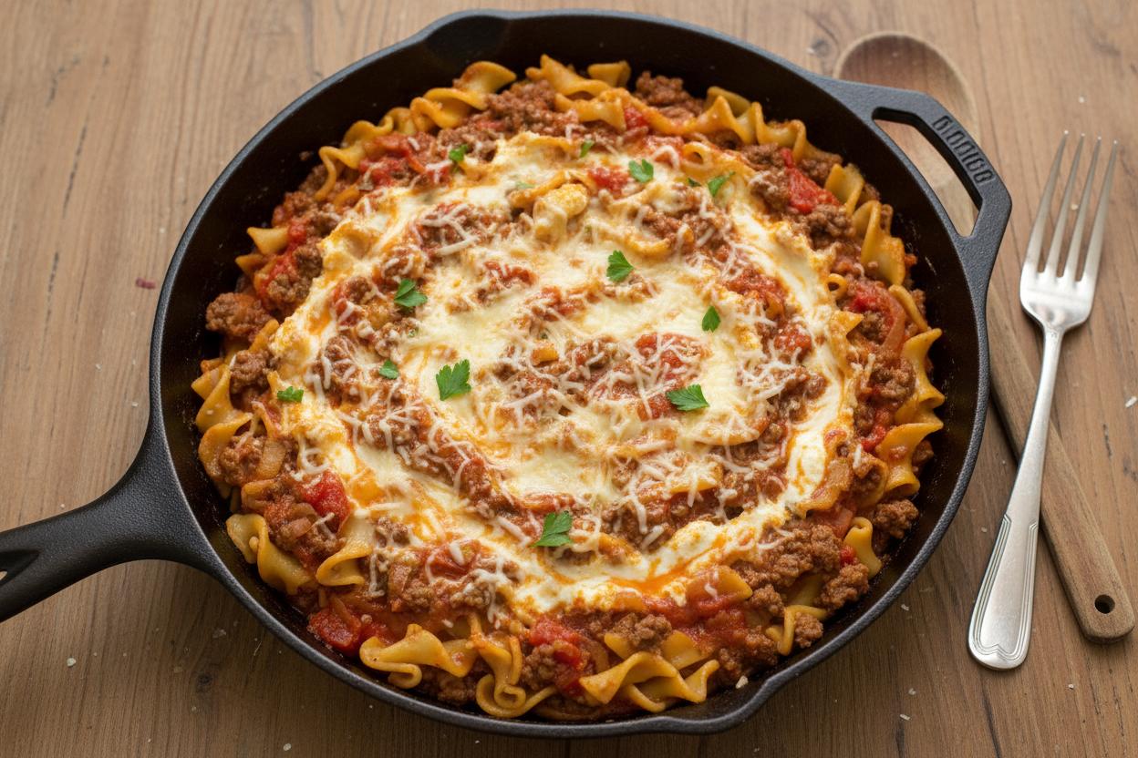 Quick Skillet Lasagna recipe