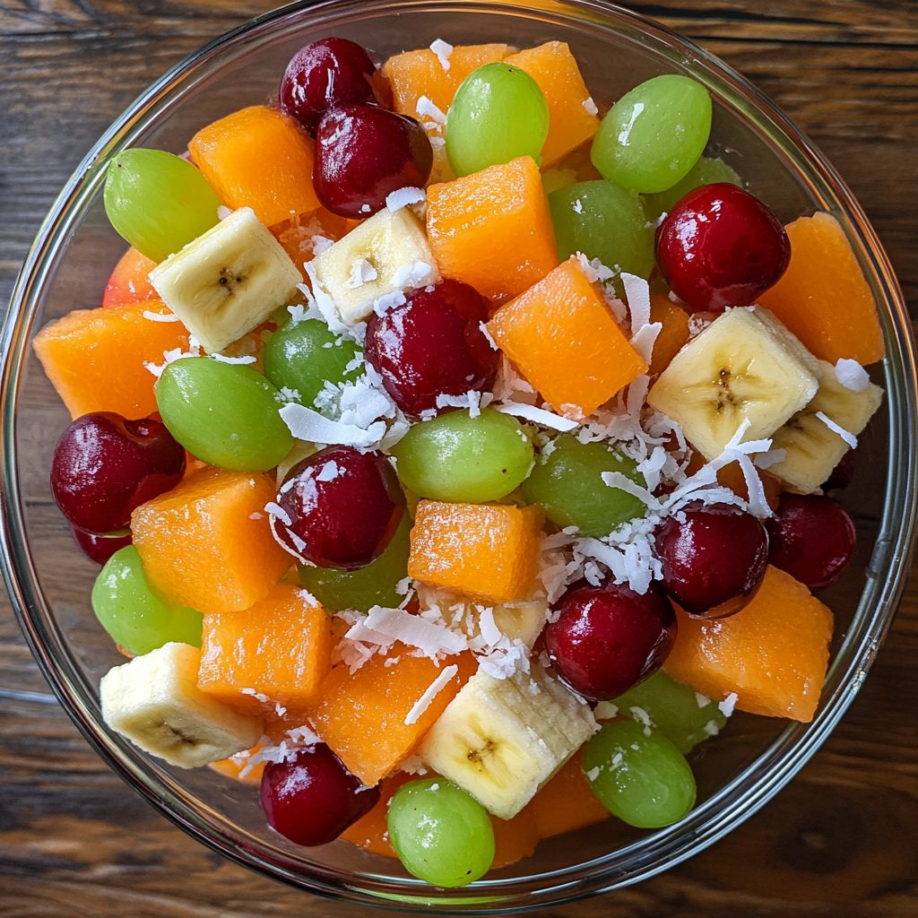 Cherry, Melon, & Grape Salad recipe