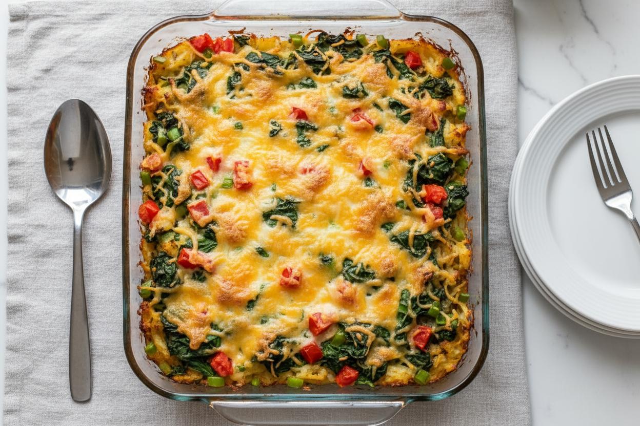 Potato Spinach Casserole recipe