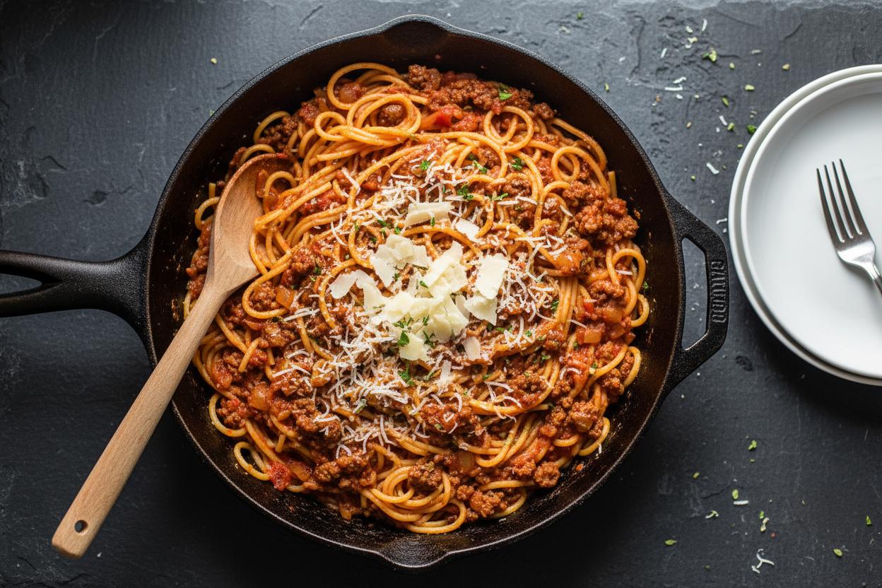 One Pan Spaghetti recipe