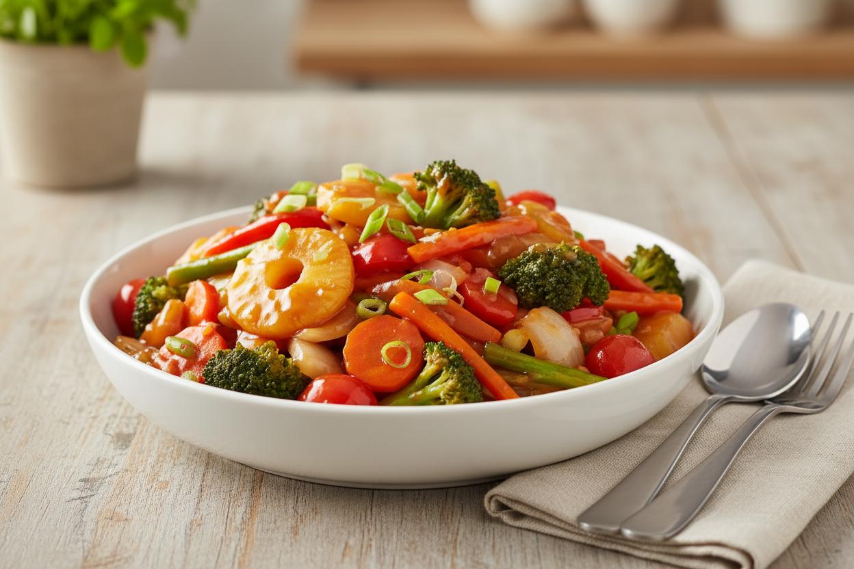 Sweet and Sour Vegetables recipe