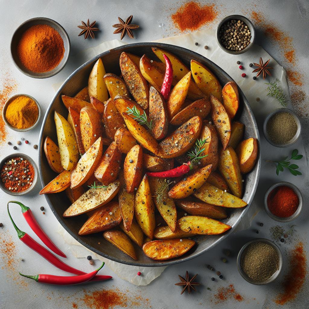 Low-Fat Potato Wedges recipe