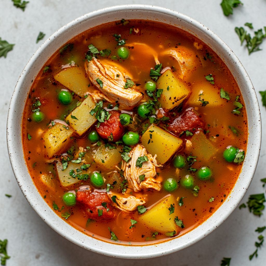 Spicy Chicken and Potato Soup recipe