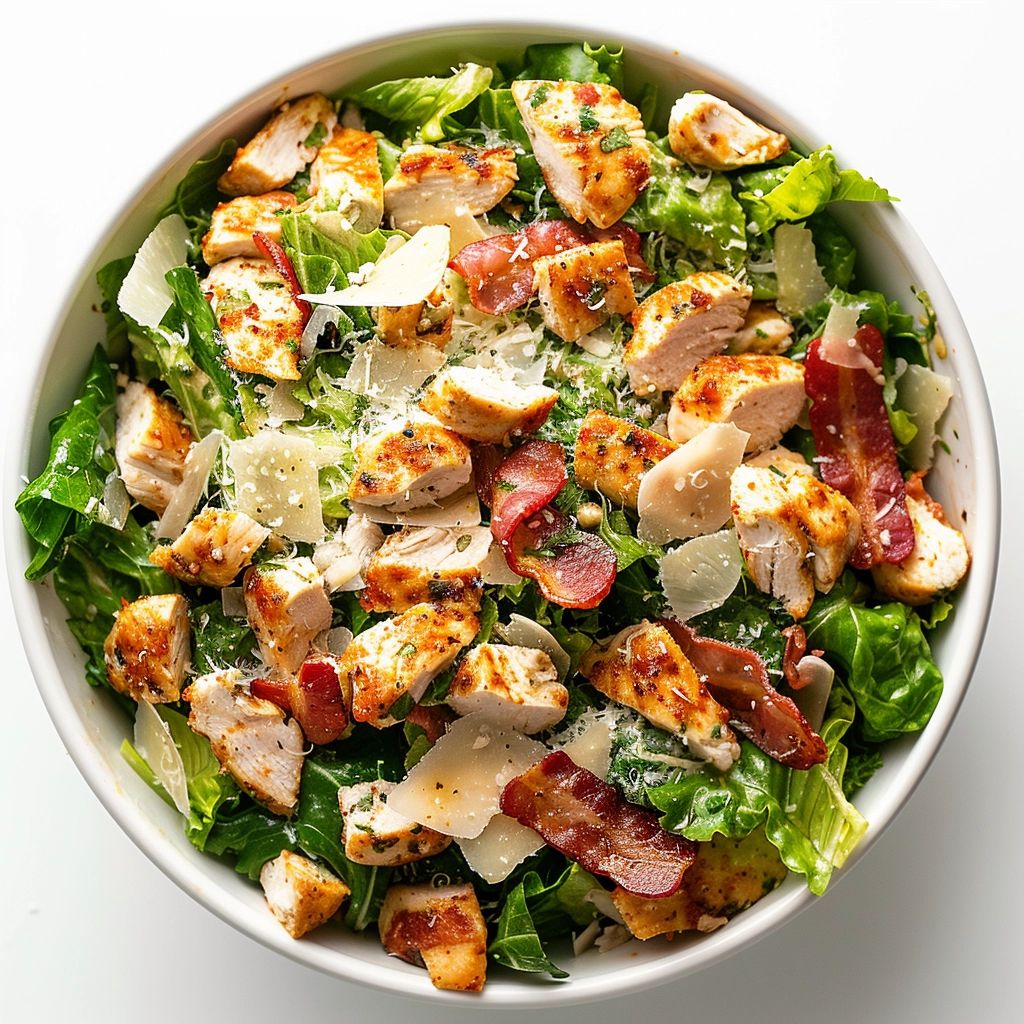 Easy and Fast Cajun Chicken Caesar Salad recipe