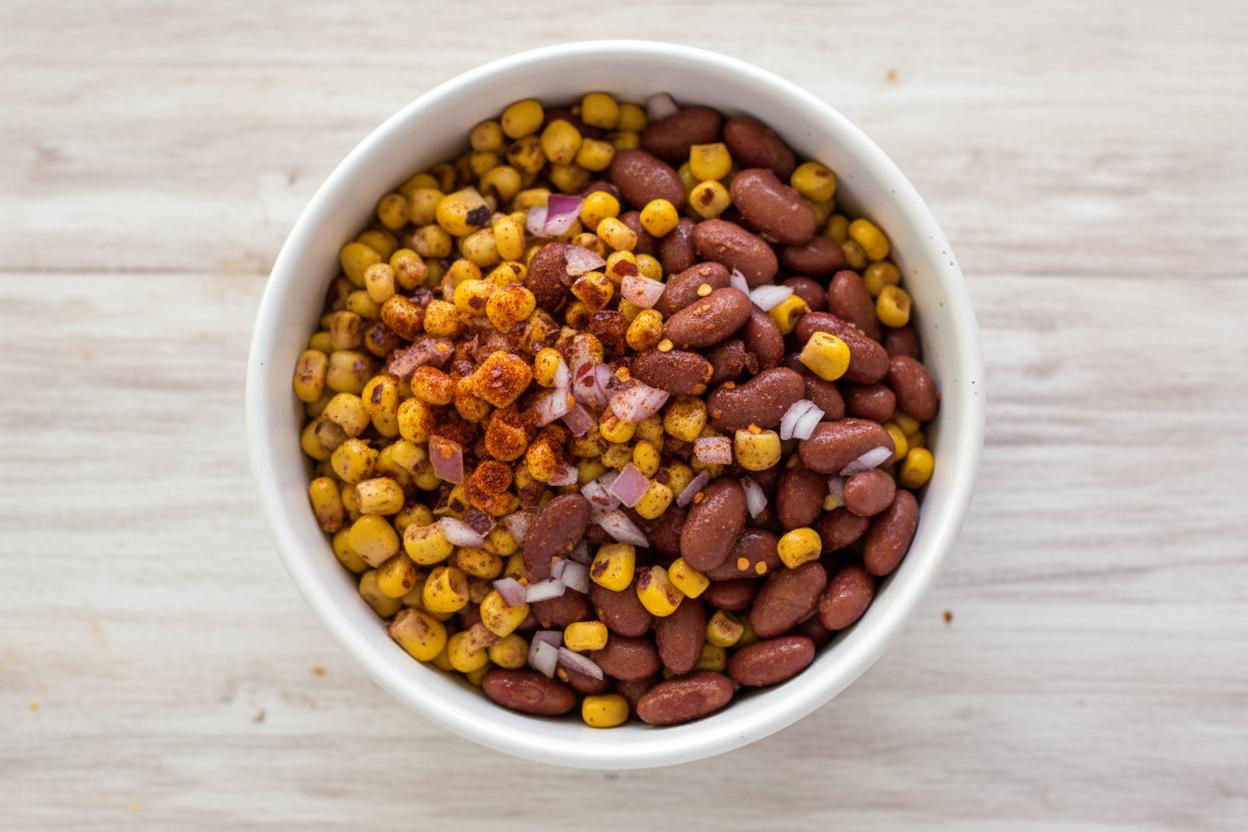 Corn and Bean Medley recipe