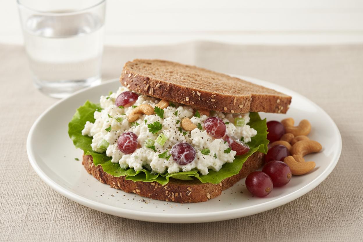 Grape and Cashew Salad Sandwich recipe