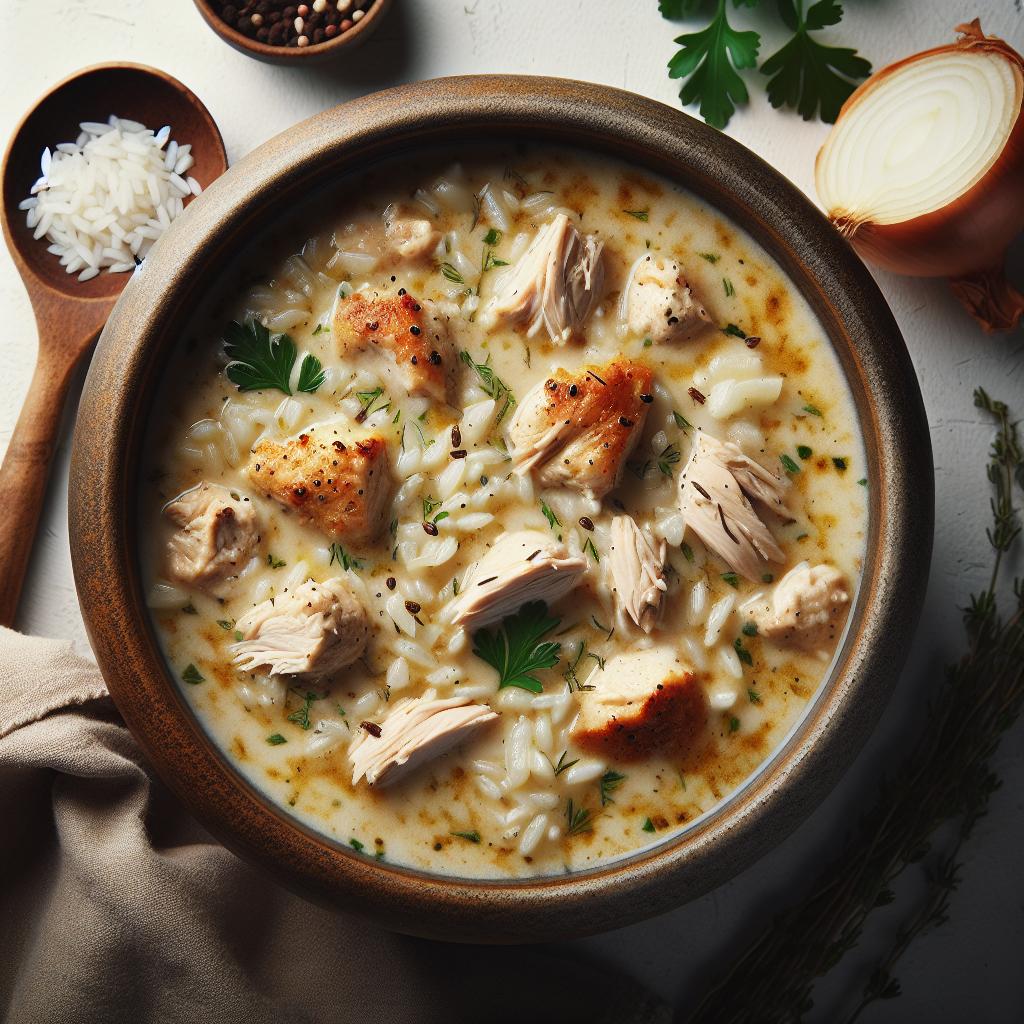 Easy Cream of Chicken Rice Soup recipe